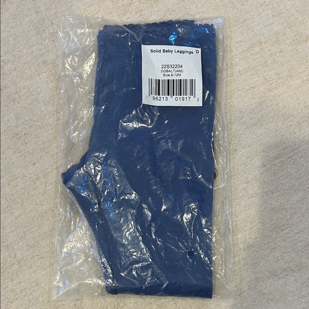 Hannah Anderson Solid Blue Baby 9-12 Month Leggings